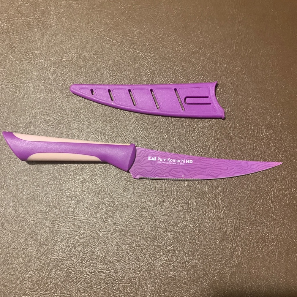 Kai Pure Komachi HD 6" Serrated Knife PURPLE